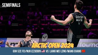 Goh Sze FeiNur Izzuddin 🇲🇾 Vs Liang Wei Keng Wang Chang 🇨🇳 Arctic Open 2024 [upl. by Maribeth893]