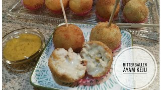 Resep Bitterballen Ayam isi Keju  creamy meleleh 😋 [upl. by Strander]