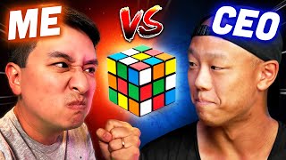 I Challenged a CEO to a CUBE BATTLE 🥊 [upl. by Delogu]