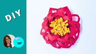 DIY  Miolo de Flor de Papel Gigante [upl. by Oiluig]