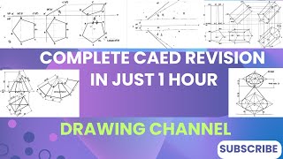 COMPLETE REVISION OF COMPUTER AIDED ENGINEERING DRAWING CAED IN JUST 1HOUR [upl. by Devondra]