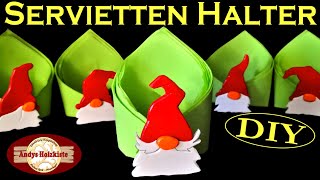 DIY Weihnachtsdeko Serviettenhalter selber machen  Christmas napkin holder [upl. by Zurciram]