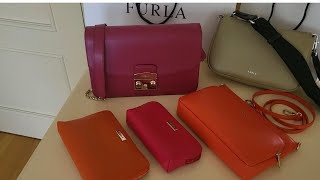 FURLA handbag collection Mi colección de Bolsos carteras de Furla [upl. by Zaslow254]