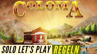 Coloma  Solo Let´s Play  Regeln  Aufbau  Anleitung [upl. by Thamora200]