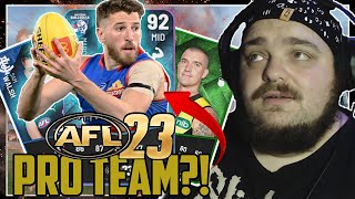 AFL 23 PRO TEAM IS FINALLY HERE FIRST GAME  PACK OPENING [upl. by Kreda]