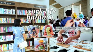 Living Diaries💟 WorkLife Balance Small Business BGC Grocery Haul Unbox Smiski  love maee [upl. by Aeht928]