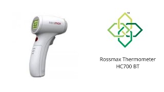 Rossmax Thermometer HC700 BT [upl. by Aneekas]