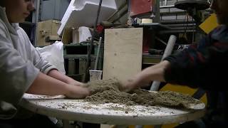 Making greensand for backyardcasting  DIY  tools [upl. by Belia]