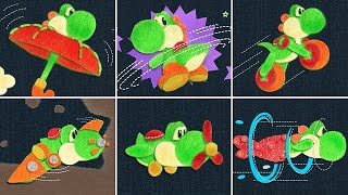 Yoshis Woolly World  All Transformations [upl. by Ynomrah]