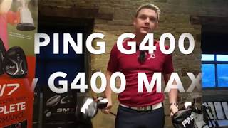 PING G400 MAX vs PING G400 REVIEW LAUNCH MONITOR amp ON COURSE [upl. by Nitfa]