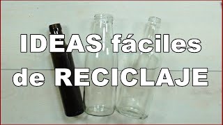 3 IDEAS fáciles de RECICLAJE con BOTELLAS [upl. by Leibman]