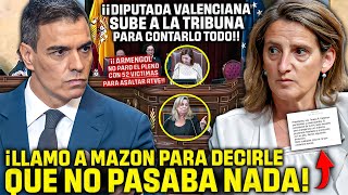 💥¡BRUTAL💥Diputada VALENCIANA se SUBE a la TRIBUNA ¡PARA FILTRAR EL quotSMSquot QUE RIBERA MANDÓ A MAZÓN [upl. by Roshan]