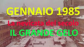 GENNAIO 1985  LA NEVICATA DEL SECOLO IL GRANDE GELO LE REGIONI ITALIANE NELLA TORMENTA [upl. by Lonergan]