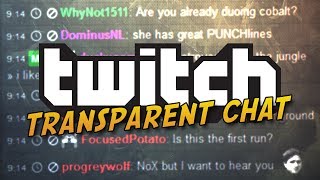 TwitchTV Transparent Chat Overlay in OBS  Tutorial [upl. by Holland]