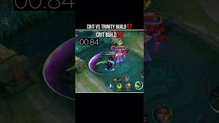 Argus crit build vs trinity build shorts mobilelegends argus mlbb [upl. by Erialb]