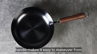 Wholesale antirust smooth carbon steel skillet [upl. by Toby]