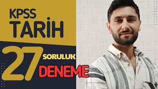 98 KPSS Tarih 27 Soruluk Yeni Denememiz  KPSS 2024 Başvuruları Başladı kpss kpss2024 [upl. by Parlin870]