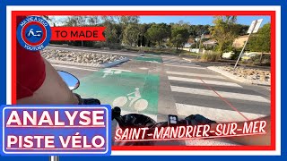 ANALYSE PISTE CYCLABLE  SAINT MANDRIER SUR MER [upl. by Draude]