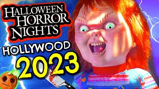 Halloween Horror Nights Hollywood 2023 INSIDE ALL HAUNTED HOUSES amp Scare Zones  Universal Studios [upl. by Liban]