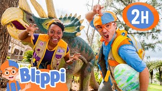 Blippis Dinosaur Egg Hunt Learn about Dinosaurs with Blippi and Meekah FULL MOVIE [upl. by Husein456]