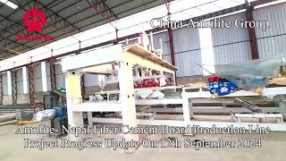 Fiber Cement Board Production Line Installation [upl. by Ralyt]