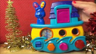 FUN Vtech Popping Pals Noahs Ark PeekaBoo Kindergarten Toy [upl. by Eilah]