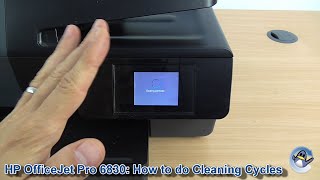 HP OfficeJet Pro 6830 How to do Printhead Cleaning Cycles and Improve Print Quality [upl. by Eledoya]