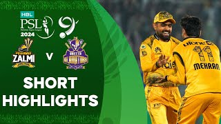 Short Highlights  Peshawar Zalmi vs Quetta Gladiators  Match 25  HBL PSL 9  M1Z2U [upl. by Roi910]