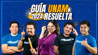 GUÍA UNAM 2024 ÁREA 3 Todos los reactivos resueltos del Examen simulador [upl. by Anitnauq782]