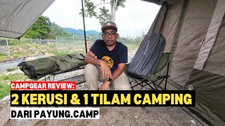 Campgear Review 2 KERUSI amp 1 TILAM CAMPING BARU dari Payungcamp mykhalishjourney [upl. by Herminia]