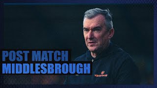 Middlesbrough U21 PostMatch Interview with Chris Millington [upl. by Belmonte]