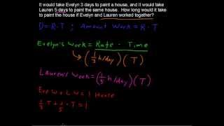 How to Solve Work Problems  College Algebra Tips [upl. by Beedon]