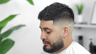 MID FADE TEXTURED CROP HAIRCUT TUTORIAL 2K20 [upl. by Ihdin923]