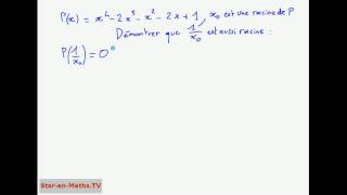 1ère S Raisonnement sur un polynôme de degré 4 à partir dune racine [upl. by Nnyliram]