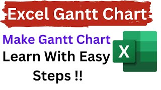 Excel Gantt Chart  Gantt Chart Hindi Tutorial  Gantt Chart Kaise Banaye  How to Make Gantt Chart [upl. by Eiral]