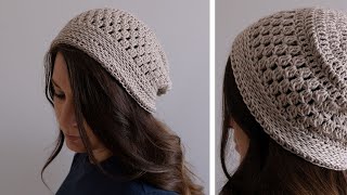 How to Crochet a Hat thats Lightweight amp Perfect for Fall [upl. by Grenier]