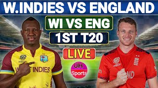 WI vs ENG Live  1st T20 Match Score  West Indies Vs England Live  Windies Cricket Live ENG Inn [upl. by Vilma]