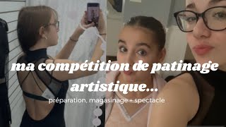 RECAP sur ma COMPÉTITION de patinage ARTISTIQUE  abigail faria [upl. by Ellinad]