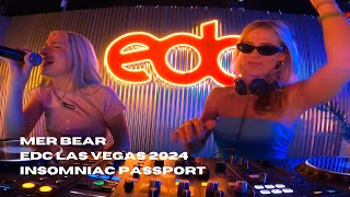 Mer Bear Live  Insomniac Passport  EDC 2024  house tech house DJ set [upl. by Akinam681]