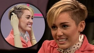 Miley Cyrus Fake Arms Manicurist on Late Night with Jimmy Fallon [upl. by Tsirc]