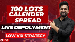 Calendar Spread Live Deployment With Adjustments in Live trading  Theta Gainers [upl. by Axela]