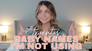 20 BABY GIRL AND BOY NAMES THAT I LOVE BUT WONT USE [upl. by Gawlas527]