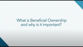 What is beneficial ownership And why is it important [upl. by Nerb]