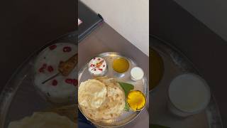 Todays special lunch cultcha parathacurd ricepinapple sheeravegetable मराठीbahubellylunchfood [upl. by Gayler]