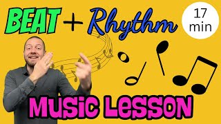 Music Lesson for Kids Learn Beat Rhythm amp ASL Greeting  Reading amp Performing Notes  Elementary [upl. by Ashli]