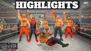 WWE War Games Highlights  WRESTLING EMPIRE VERSION [upl. by Enelrak285]