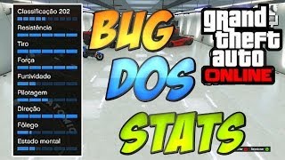 GTA 5 Bugs quotBUG PARA AUMENTAR AS ESTATÍSTICASquot TIRO FORÇA FURTIVIDADE  GTA Online 115 [upl. by Ecyar]