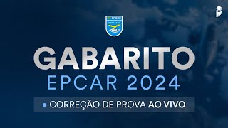 Gabarito EPCAR 2024 correção de prova ao vivo  Escola Preparatória de Cadetes do Ar [upl. by Alemaj]