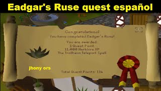 Eadgars Ruse quest español osrs 2023 [upl. by Calla]