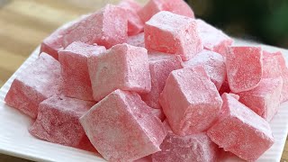 Authentic Turkish delight recipe  lokum recipe [upl. by Doersten]